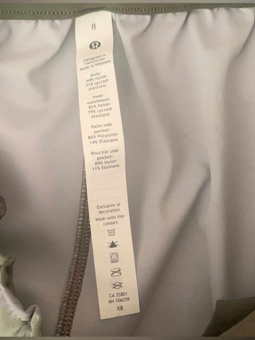 Lululemon Keep Moving Pant 7/8 High-Rise Heritage 365 Camo Dusky Lavender - 8 - Picture 7 of 13